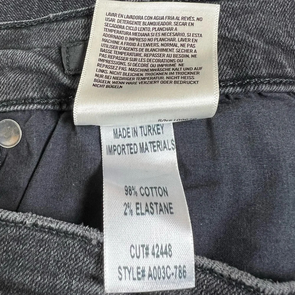 AGOLDE Womens Feel Good High Waist Distressed Ankle Skinny Jeans Size 31 - Picture 12 of 14